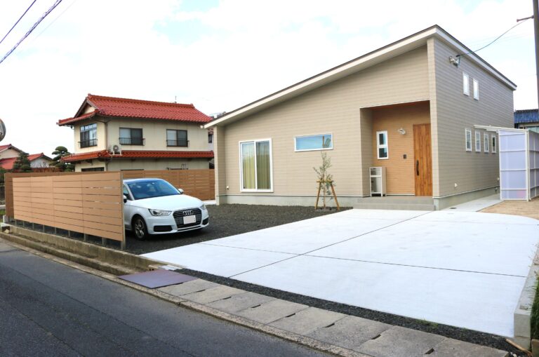 出雲市 駐車場拡張工事 外構施工事例