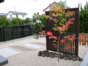 出雲市 門まわりリフォーム 段差を解消して快適に歩けるアプローチ